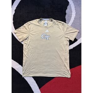 Adidas Georgia Tech GT Shirt 2XL Gold NCAA Team/Player Issued Performance Tee